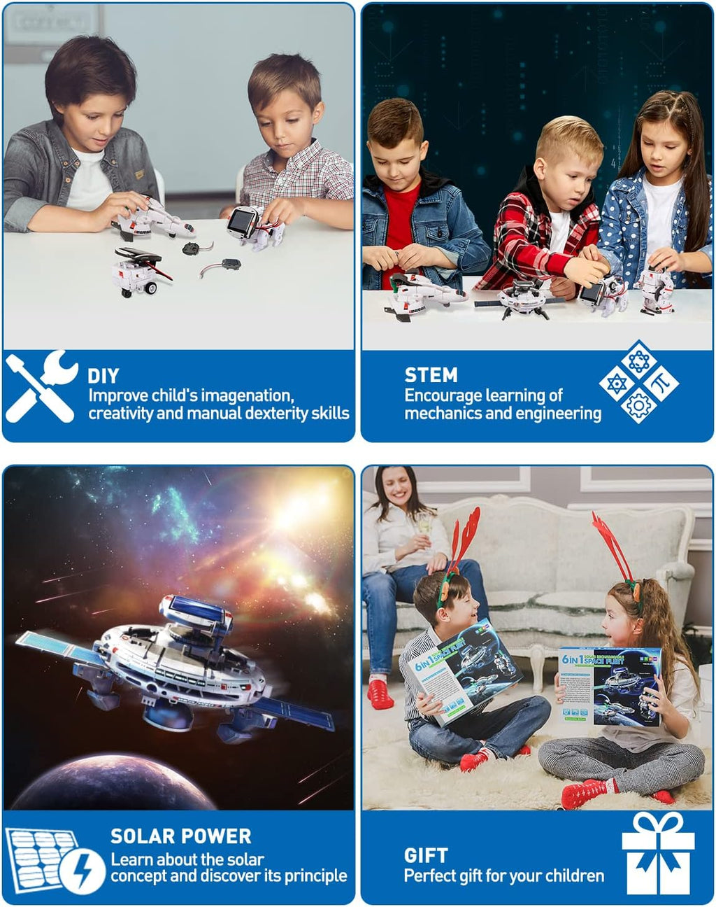 12-In-1 STEM Solar Robot Kit - STEM Projects for Kids Ages 8-12, Learning Educational Science Kits, DIY Building Toys, Birthday for 8 9 10 11 12 13 Year Old Boys Girls