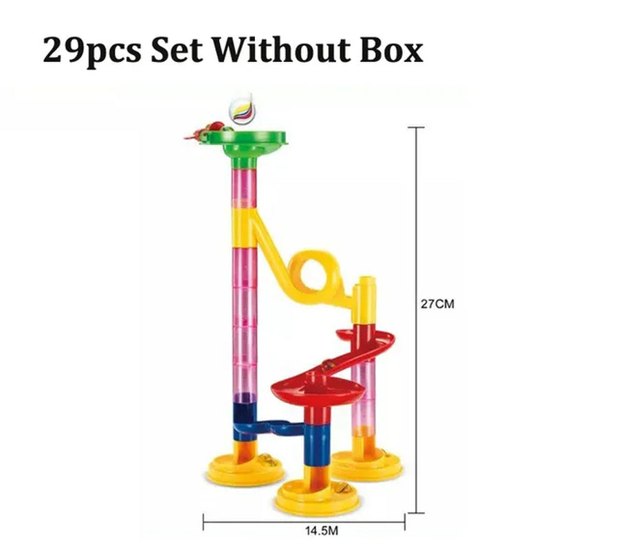 29-142PCS Marble Run Building Blocks Marbles Slide Toys for Children DIY Creativity Constructor Educational Toys Children Gift