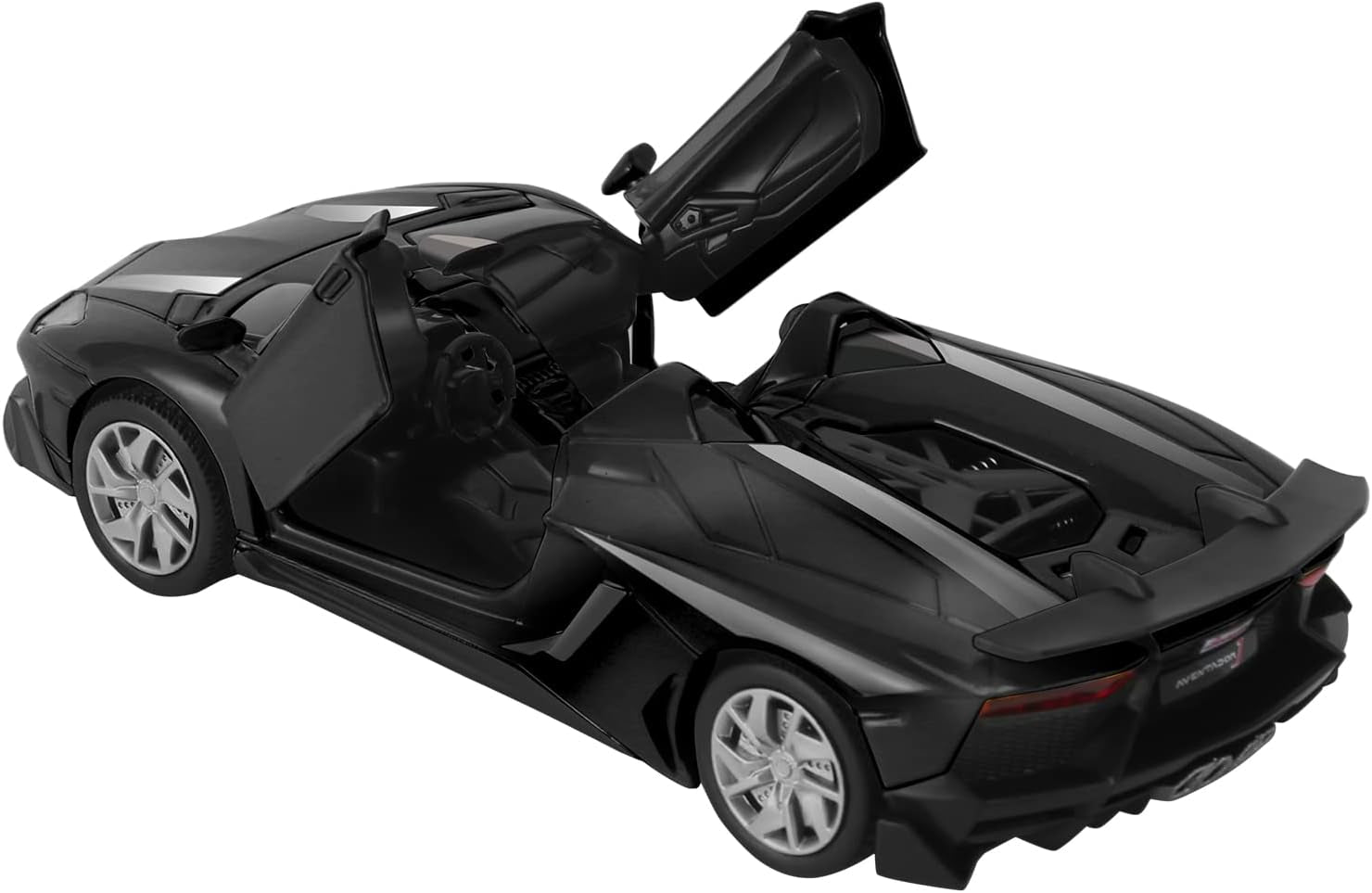 Toy Car 1/32 Roadster Metal Die-Cast Model Car with Sound and Light for 3 4 5 6 7 Year Old Boy Toy (Black)