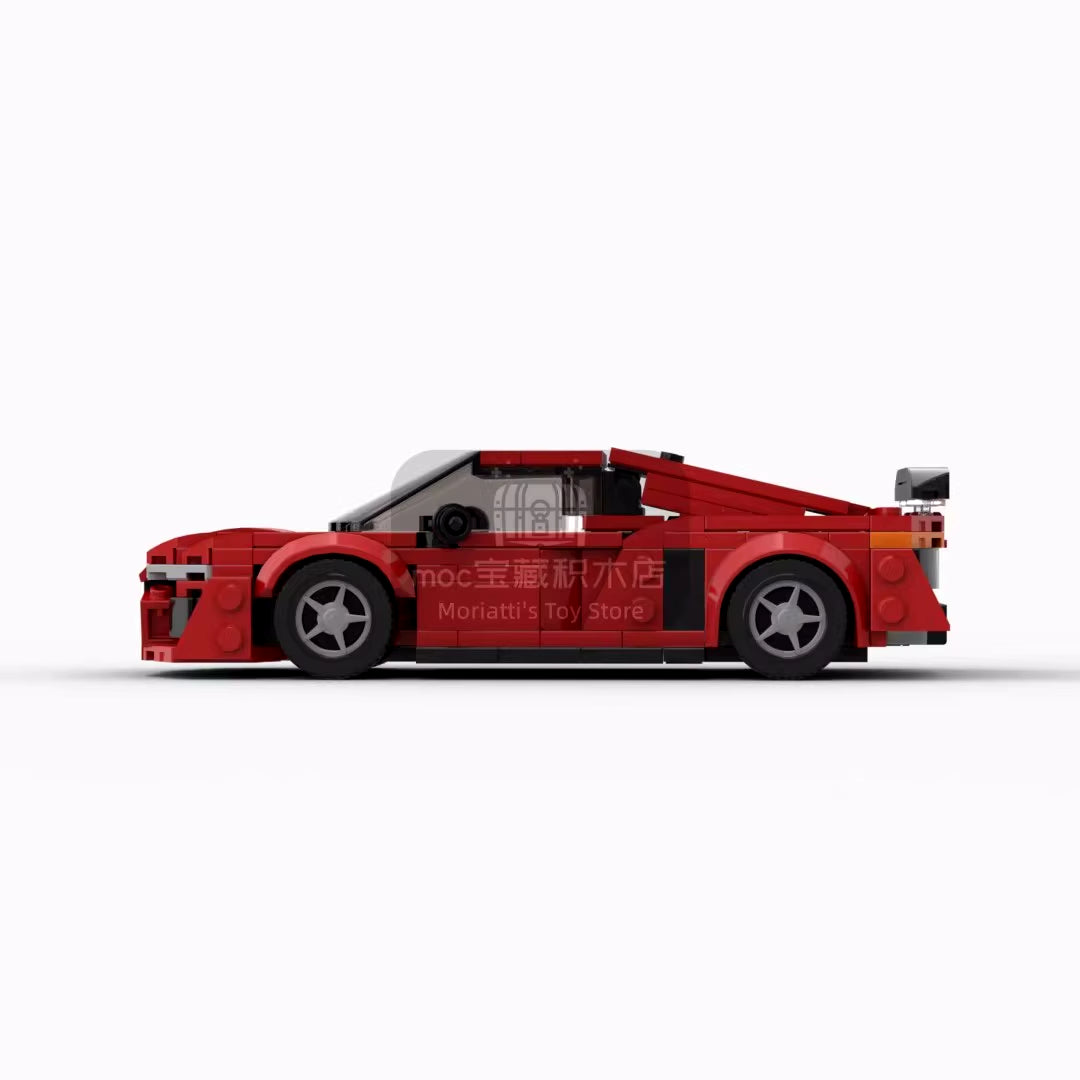 MOC Supercar R8 412Pcs Racing Racer Building Blocks Brick Creative Garage Toys for Boys Gifts