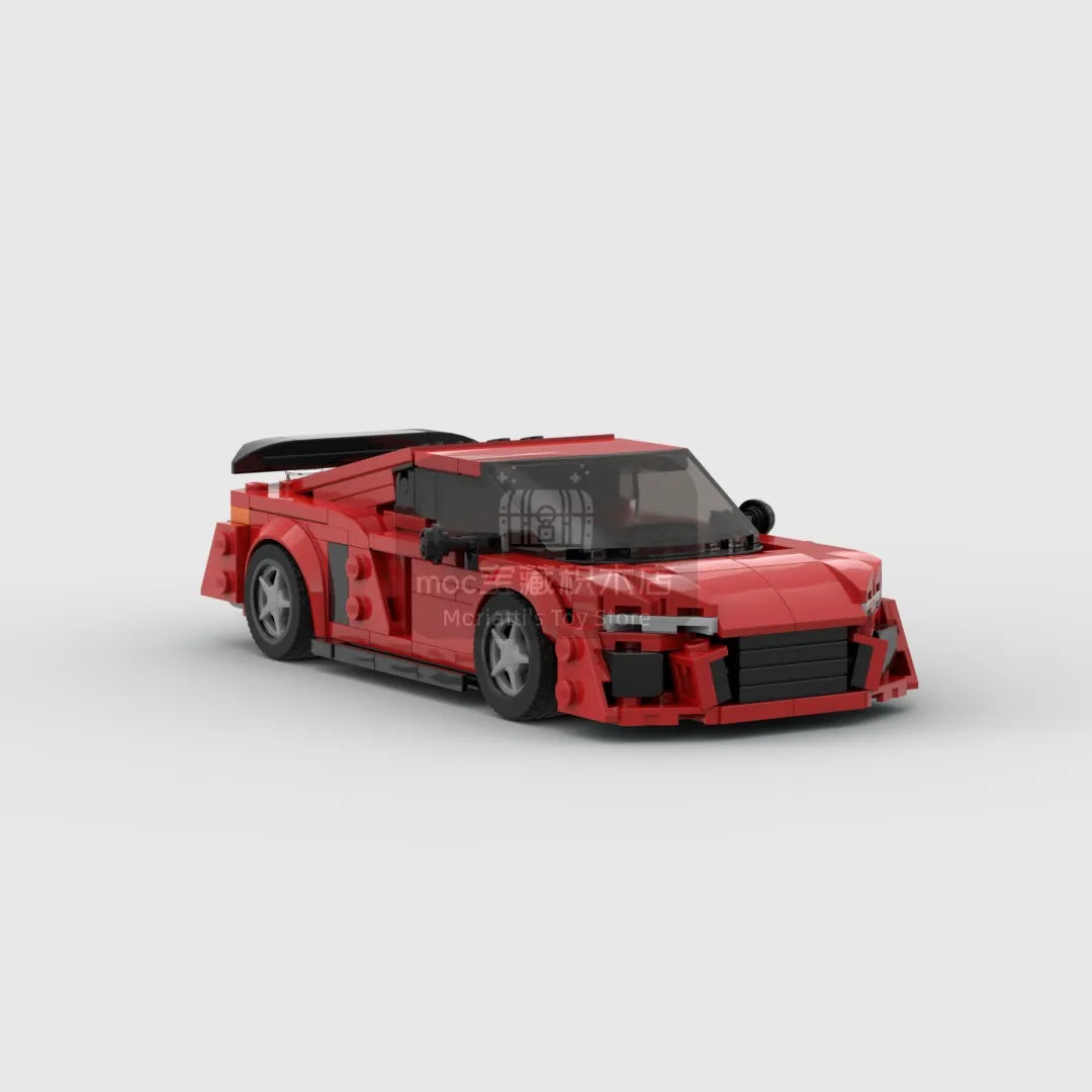 MOC Supercar R8 412Pcs Racing Racer Building Blocks Brick Creative Garage Toys for Boys Gifts