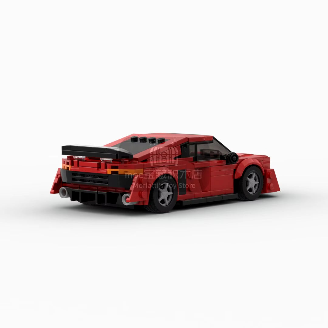 MOC Supercar R8 412Pcs Racing Racer Building Blocks Brick Creative Garage Toys for Boys Gifts