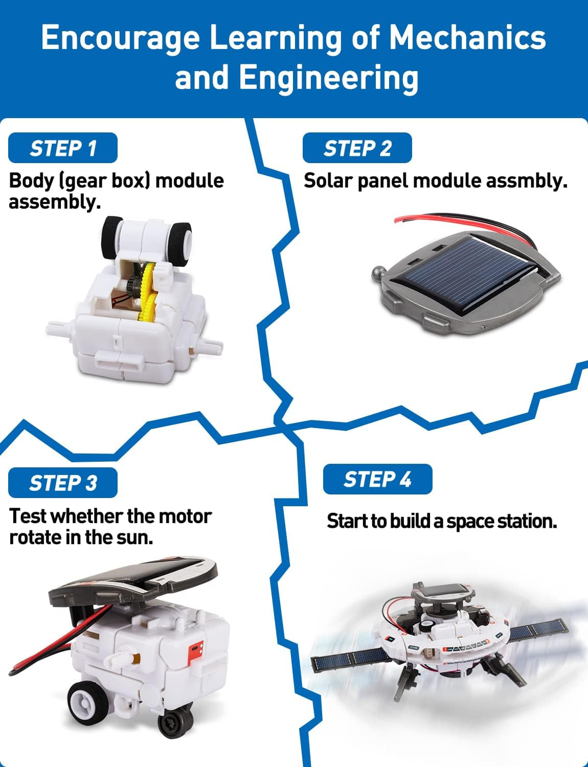 12-In-1 STEM Solar Robot Kit - STEM Projects for Kids Ages 8-12, Learning Educational Science Kits, DIY Building Toys, Birthday for 8 9 10 11 12 13 Year Old Boys Girls