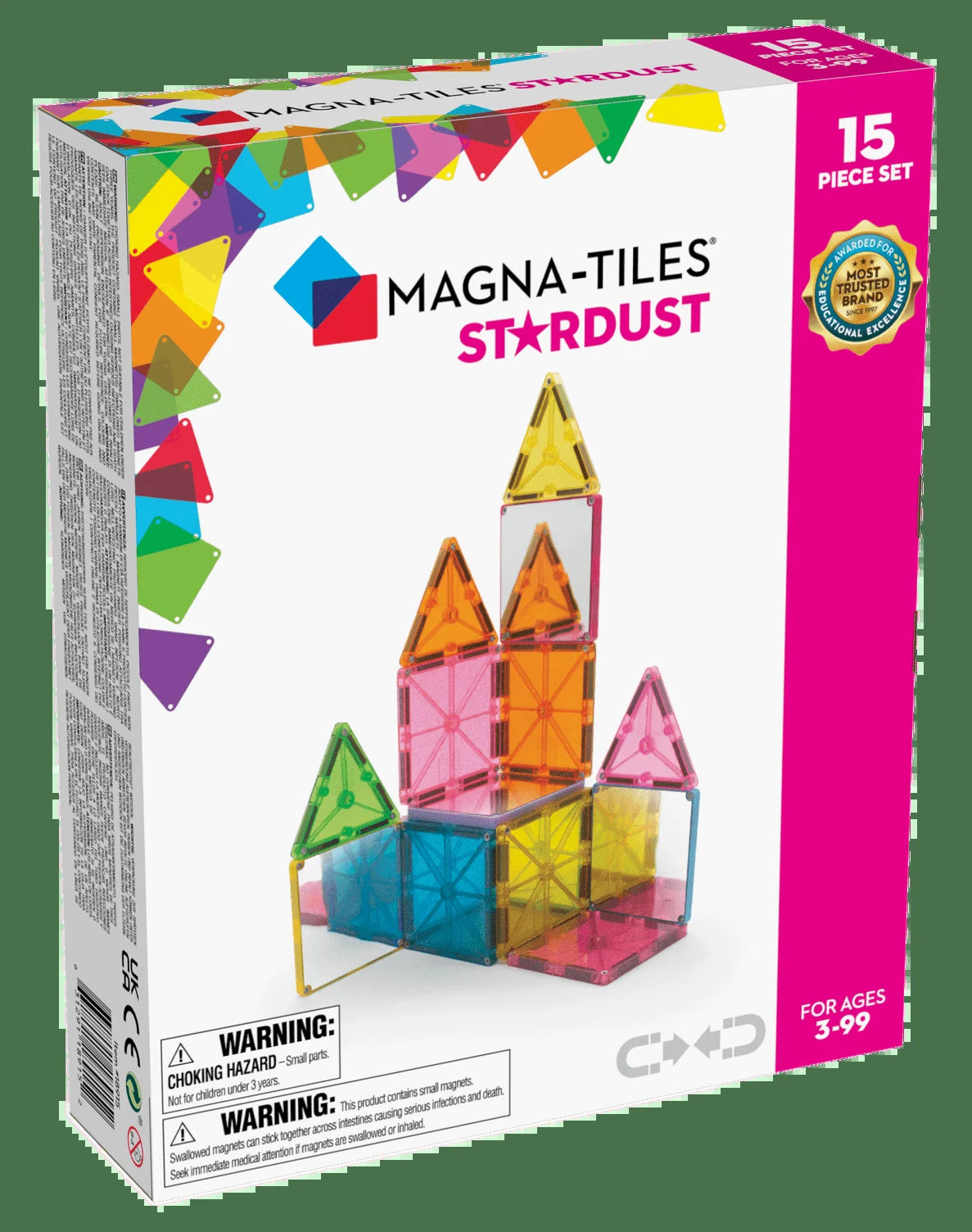 Stardust 15-Piece Magnetic Construction Set – the ORIGINAL Magnetic Building Brand